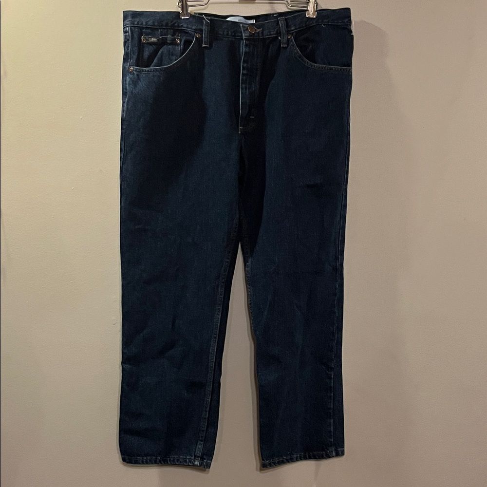 Lee Men's Dark Indigo Relaxed Jeans